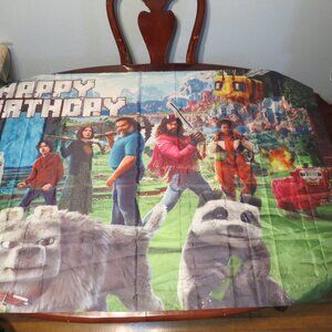 Minecraft Video Game Hanging Wall Fabric Banner Flag Tapestry Backdrop 58”x 38”